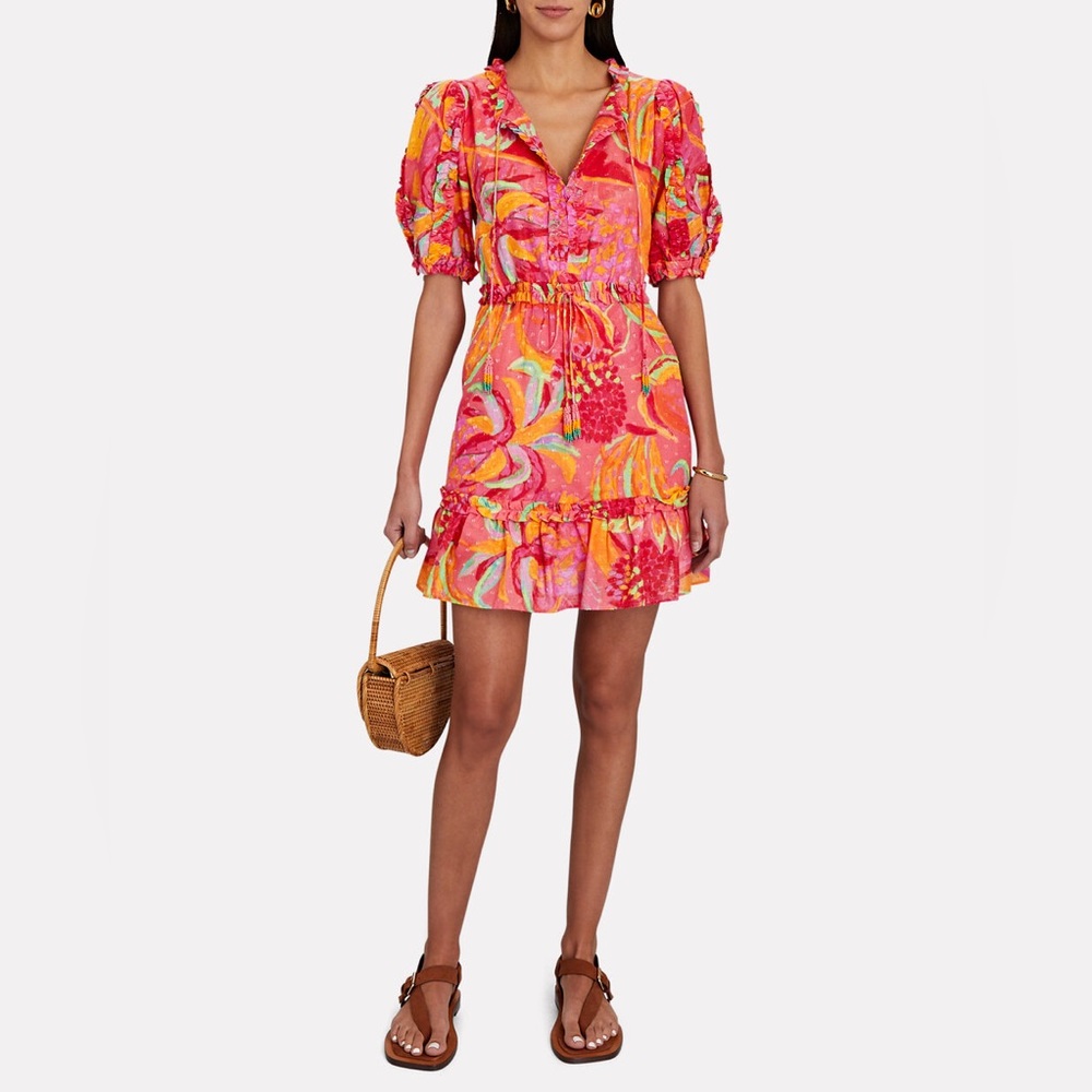 NWT - Farm Rio Fruit Brush mini dress